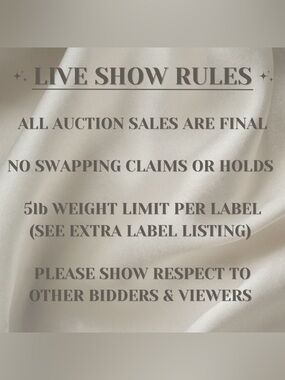 🩶MoreRocksPlease Live Show Rules & Reminders🩶